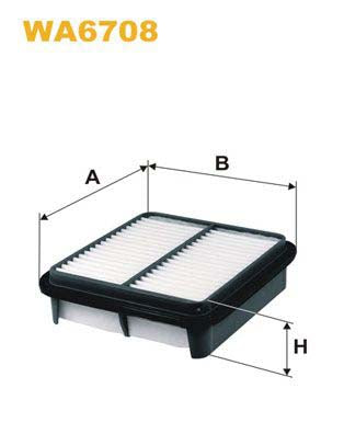 WIX Filters WA6708 Air Filter For Toyota Starlet Ii Hatchback (P60)