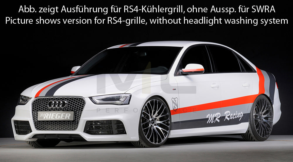 Rieger 00055540 Audi B8 B81 Front Bumper (A4 & S4) 2 | ML Performance UK Car Parts