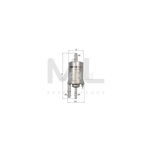 MAHLE ORIGINAL KL 871 Fuel filter In-Line Filter | ML Performance Car Parts