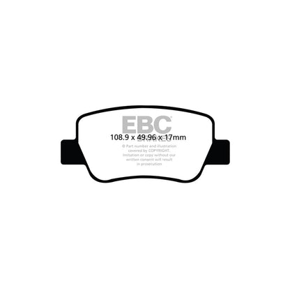 EBC PDKR842 Toyota Avensis Ultimax Rear Brake Pad & Plain Disc Kit 2 | ML Performance UK Car Parts