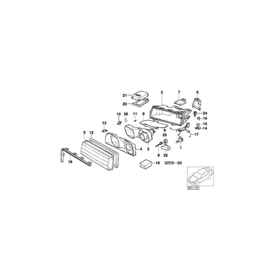 Genuine BMW 63128361295 E38 Support F Xenon Light Control Unit (Inc. 740i, 730i & 730iL) | ML Performance UK Car Parts