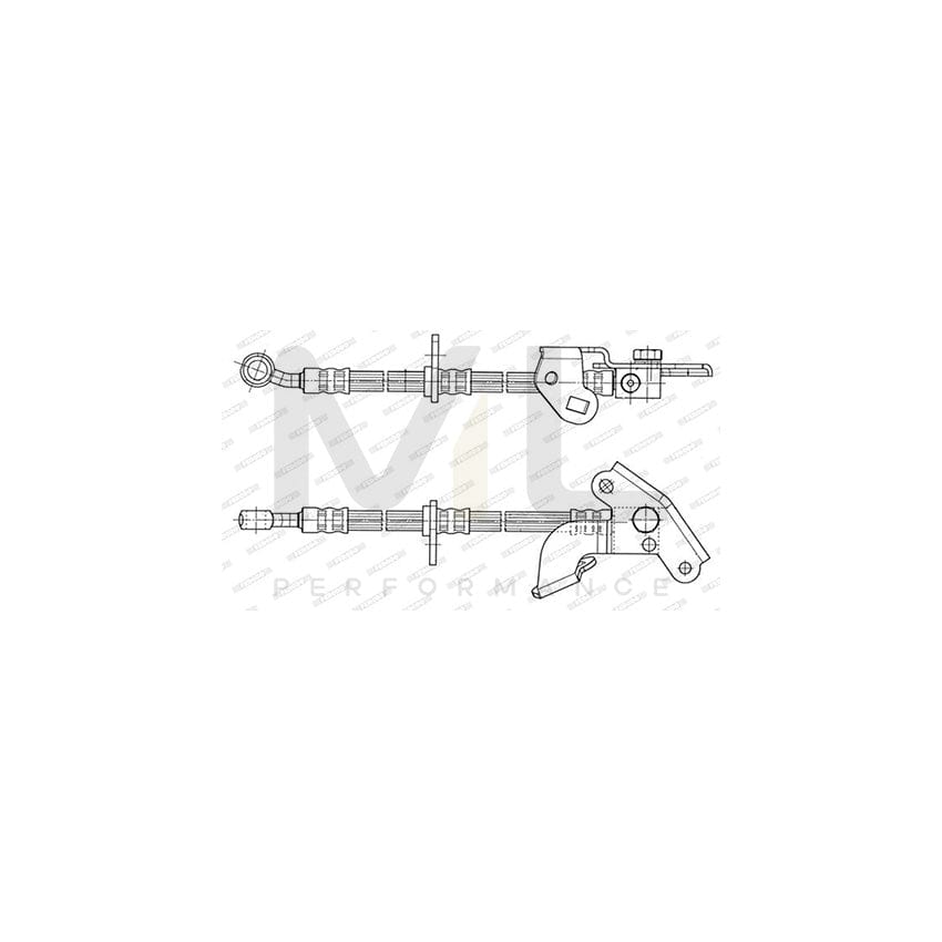 FERODO FHY3229 Brake Hose for HONDA JAZZ 547mm, ???10 | ML Performance Car Parts