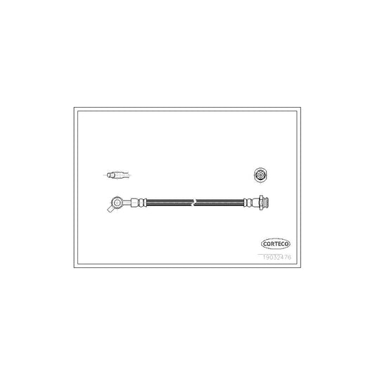 Corteco 19032476 Brake Hose For Nissan Patrol Gr Iv Off-Road (Y60, Gr) | ML Performance UK
