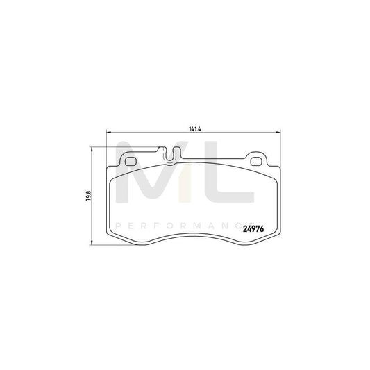Brembo P 50 087 Brake Pad Set Prepared For Wear Indicator | ML Performance Car Parts