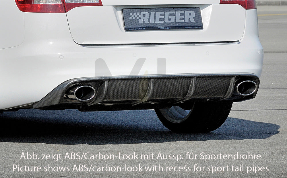 Rieger 00088044 Audi 4F A6 Rear Diffuser 5 | ML Performance UK Car Parts