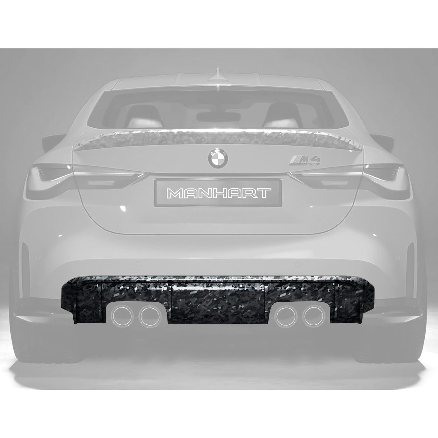 MANHART CARBON REAR DIFFUSER M PERFORMANCE FOR BMW G8X M3 / M4 (COMPETITION / CSL)