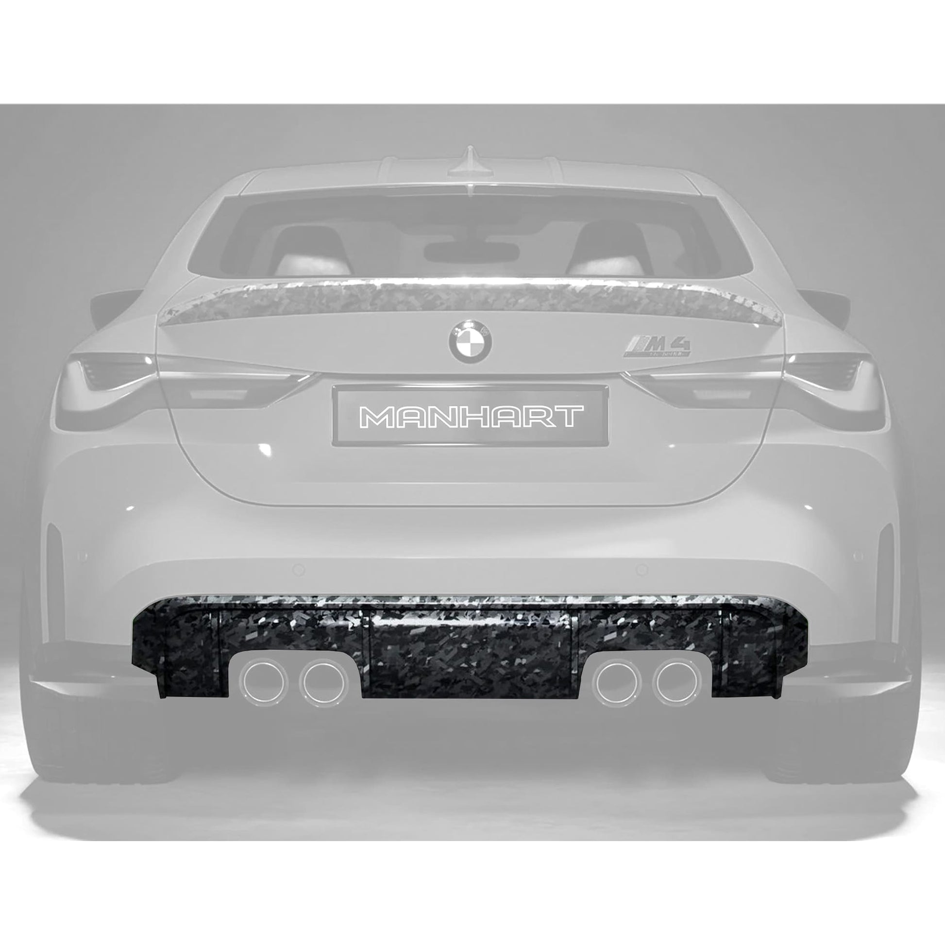 MANHART CARBON REAR DIFFUSER M PERFORMANCE FOR BMW G8X M3 / M4 (COMPETITION / CSL)
