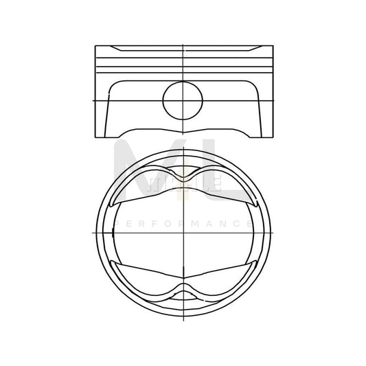 MAHLE ORIGINAL 503 PI 00101 000 Piston for PORSCHE 911 96,0 mm, without cooling duct | ML Performance Car Parts