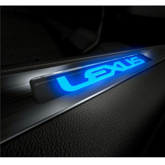 Genuine Lexus PT944-48161-40 RX Phase 4 Illuminated Scuff Plates For Brown Interiors