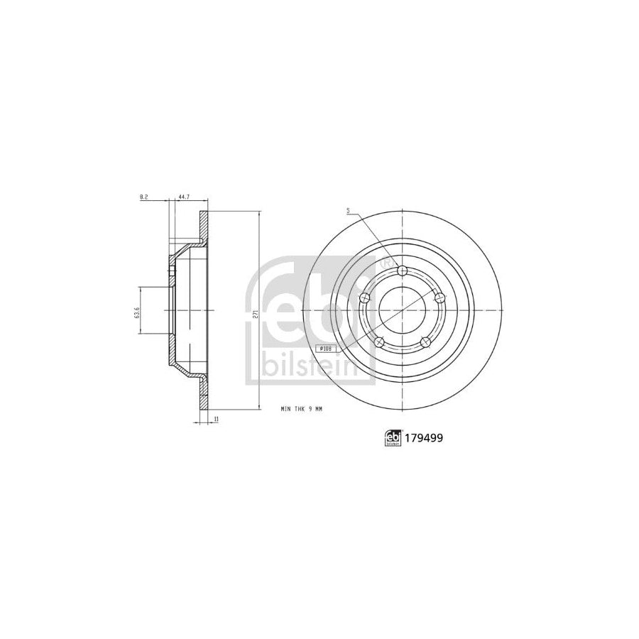 Febi Bilstein 179499 Brake Disc