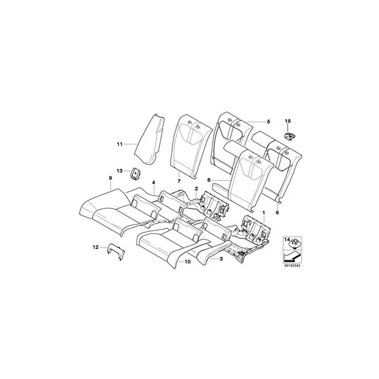 Genuine BMW 52207898753 E92 E92 Seat Cover Leather Left FUCHSROT (Inc.  & M3) | ML Performance UK Car Parts