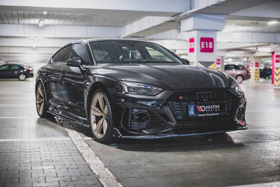 Maxton Design Audi RS5 F5 (Facelift) Front Splitter + Flaps V.1