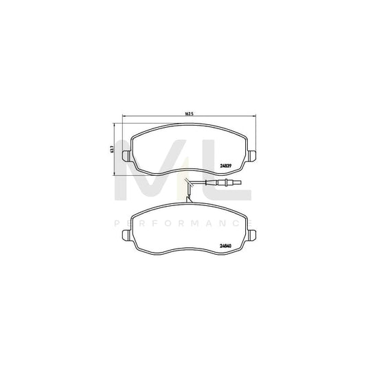Brembo P 61 104 Brake Pad Set | ML Performance Car Parts