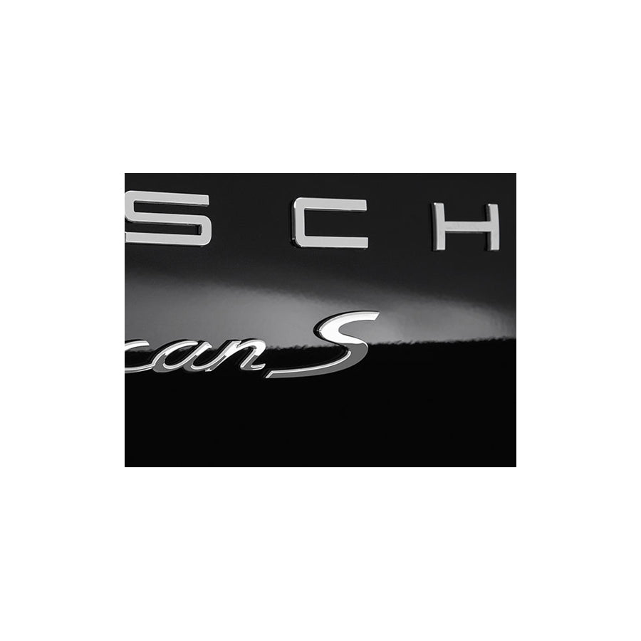 Genuine Porsche S - Chromed Rear Badge For Porsche 95B 1 Macan | ML Performance UK Car Parts