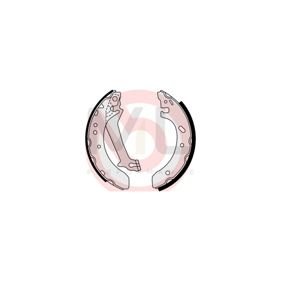 BREMBO S 23 578 Brake Shoe Set with handbrake lever | ML Performance Car Parts