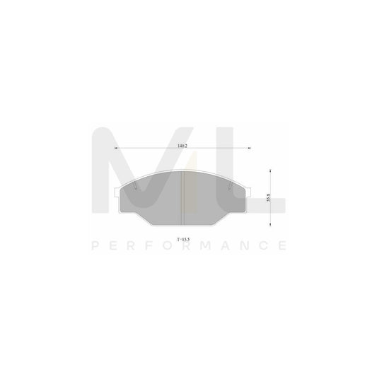 Bosch 0986Ab1924 Brake Pad Set Without Acoustic Wear Warning, With Anti-Squeak Plate BP1924 | ML Performance Car Parts