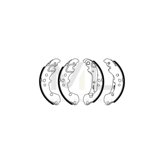 BOSCH 0 986 487 958 Brake Shoe Set Ø: 203mm | ML Performance Car Parts