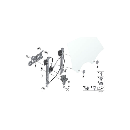 Genuine BMW 51717381922 Mounting Strut Right Rear (Inc. 435dX, 435iX & 430iX) | ML Performance UK