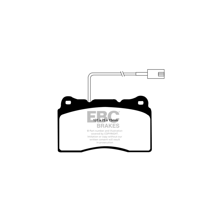 EBC PD04KF535 Alfa Romeo Bluestuff Front Brake Pad & Plain Disc Kit - Girling/TRW Caliper (Inc. 147, 156, GT) 2 | ML Performance UK Car Parts