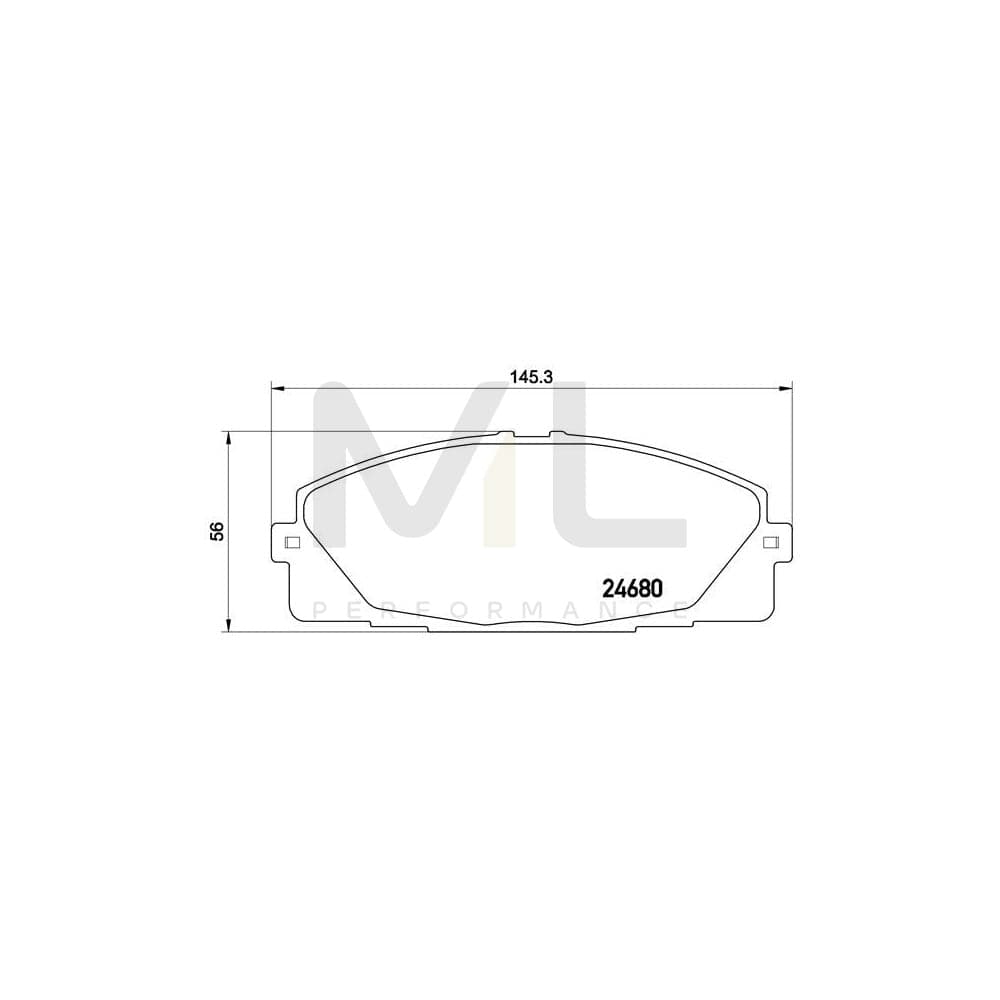 Brembo P 83 139 Brake Pad Set Excl. Wear Warning Contact | ML Performance Car Parts