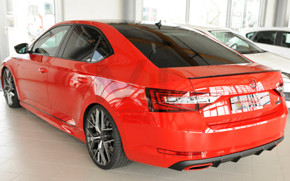 Rieger 00079044 Skoda 3T 3V Superb III Rear Diffuser 4 | ML Performance UK Car Parts