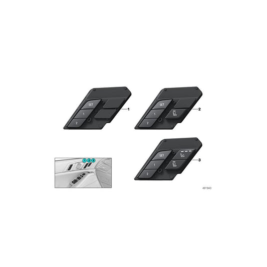 Genuine BMW 61319484679 G05 Operating Facility Seat Functions Left (Inc. X5 40i, X5 25dX & X5 45eX) | ML Performance UK Car Parts