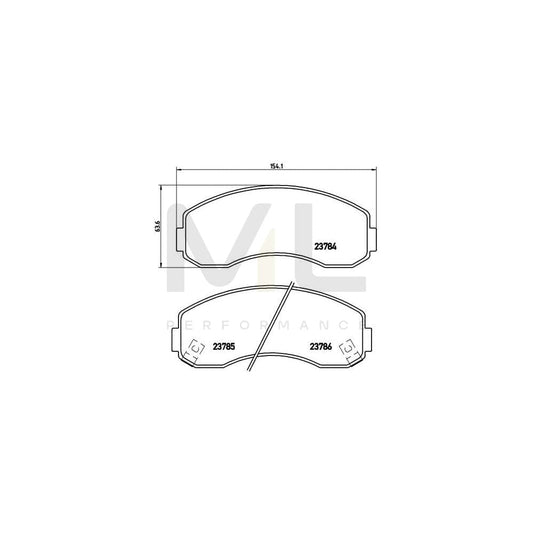 Brembo P 99 003 Brake Pad Set With Acoustic Wear Warning | ML Performance Car Parts