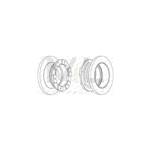 FERODO PREMIER FCR236A Brake Disc for IVECO Daily Solid | ML Performance Car Parts