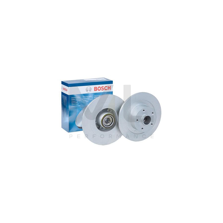 BOSCH 0 986 479 573 Brake Disc for RENAULT Laguna III Coupe (DT) Solid, Coated, with ABS sensor ring, with wheel bearing | ML Performance Car Parts