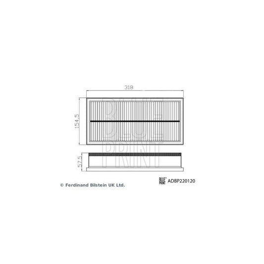 Blue Print ADBP220120 Air Filter