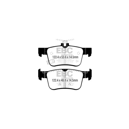 EBC PD01KR911 Honda Civic Greenstuff Rear Brake Pad & Plain Disc Kit - ATE Caliper 2 | ML Performance UK Car Parts