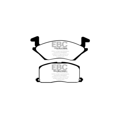 EBC PDKF2008 Toyota Starlet Ultimax Front Brake Pad & Plain Disc Kit 2 | ML Performance UK Car Parts