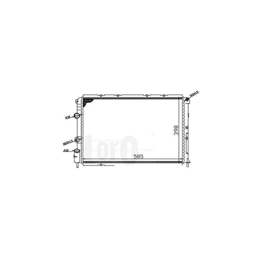 Abakus 0420170013 Engine Radiator For Renault Megane | ML Performance UK