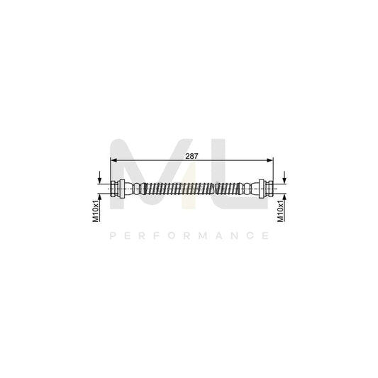 BOSCH 1 987 481 960 Brake Hose 265mm | ML Performance Car Parts