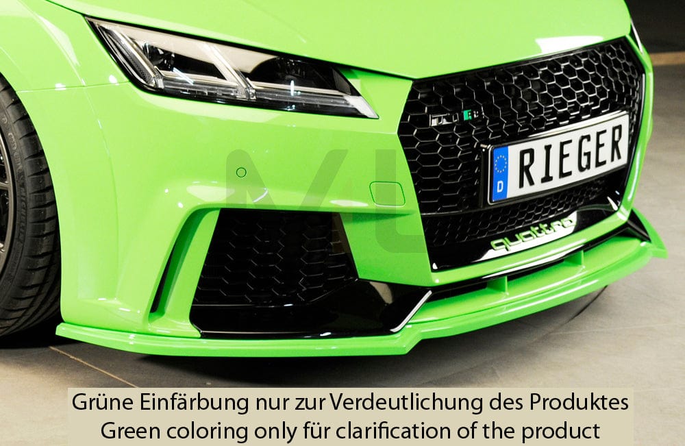 Rieger 00055176 Audi 8J 8J1-FV 8S TTRS Front Splitter 2 | ML Performance UK Car Parts