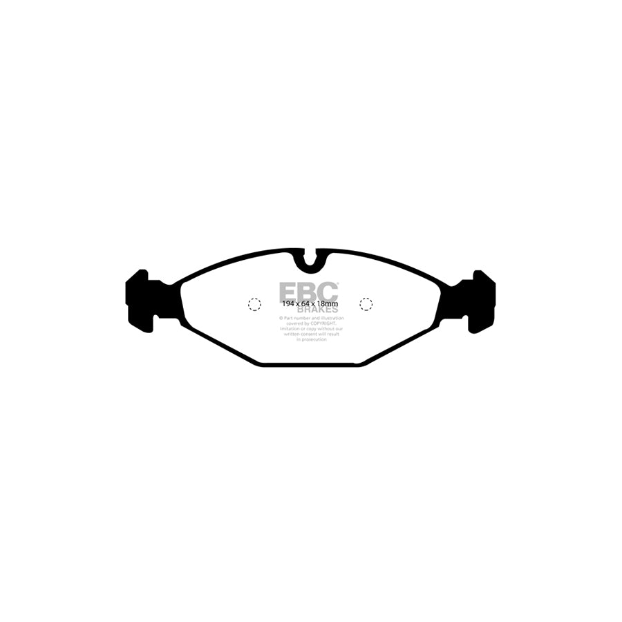 EBC DP31009C Daimler Jaguar Redstuff Front Brake Pads - ATE Caliper (Inc. Double Six & XJ12) 2 | ML Performance UK Car Parts