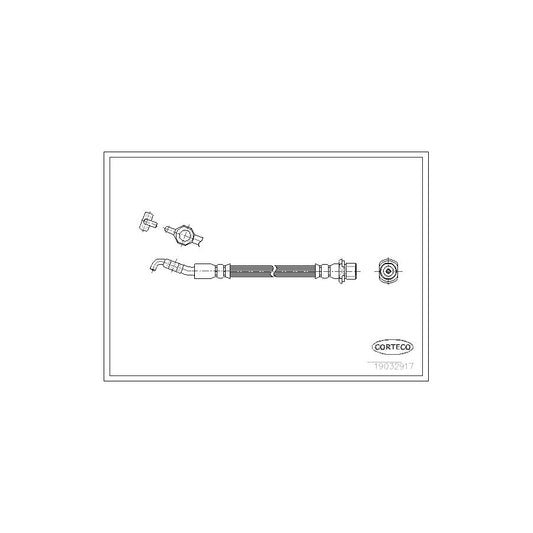 Corteco 19032917 Brake Hose For Lexus Gs I (Jzs147_) | ML Performance UK