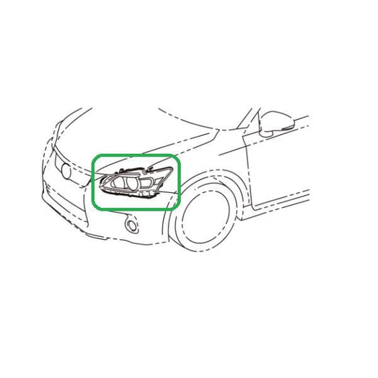Genuine Lexus 81185-76041 CT Phase 1 N/S Front Head Lamp