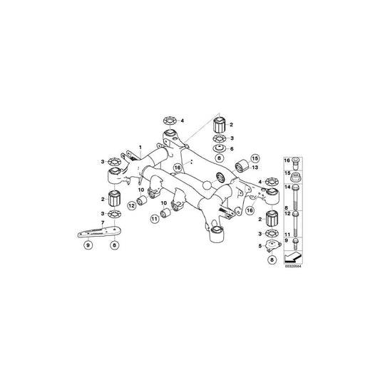 Genuine BMW 33316764888 E63 E61 Push Rod Right (Inc. 530xd, 545i & M6) | ML Performance UK Car Parts