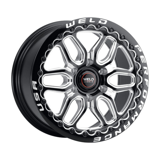 Weld S90370089P42 Laguna 6 Beadlock S903 Wheel 17x10 6x135 ET42 BS7.25 Gloss Black MIL - DIA