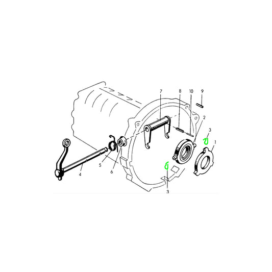 Genuine Porsche Clutch Release Bearing Retaining Clip Porsche 356 | ML Performance UK Car Parts