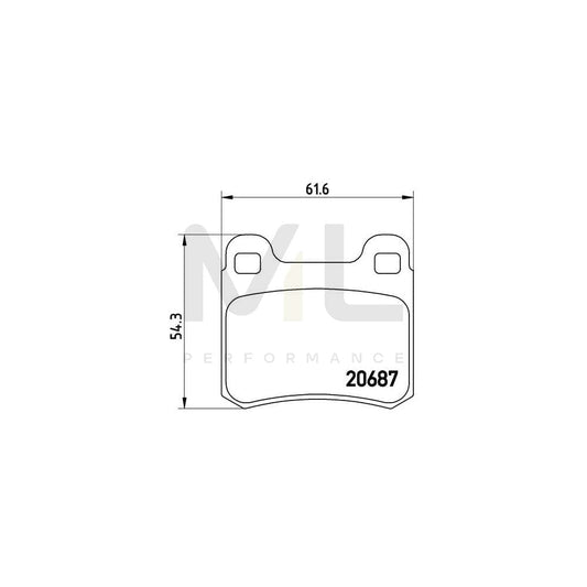 Brembo P 50 007 Brake Pad Set Suitable For Mercedes-Benz 190 (W201) Excl. Wear Warning Contact | ML Performance Car Parts