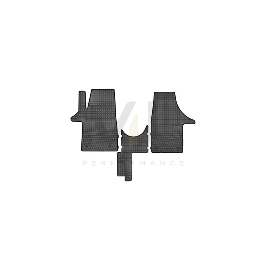 FROGUM Tailored D0073 Floor mat set Elastomer, Front, Quantity: 3, Black | ML Performance Car Parts
