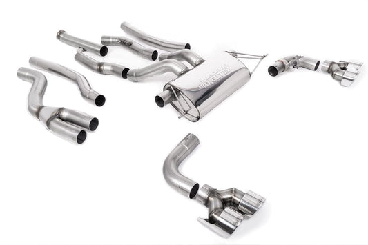 MillTek SSXBM1223 BMW G42 M240i OPF/GPF Bypass with Quad GT-100 Polished Trims