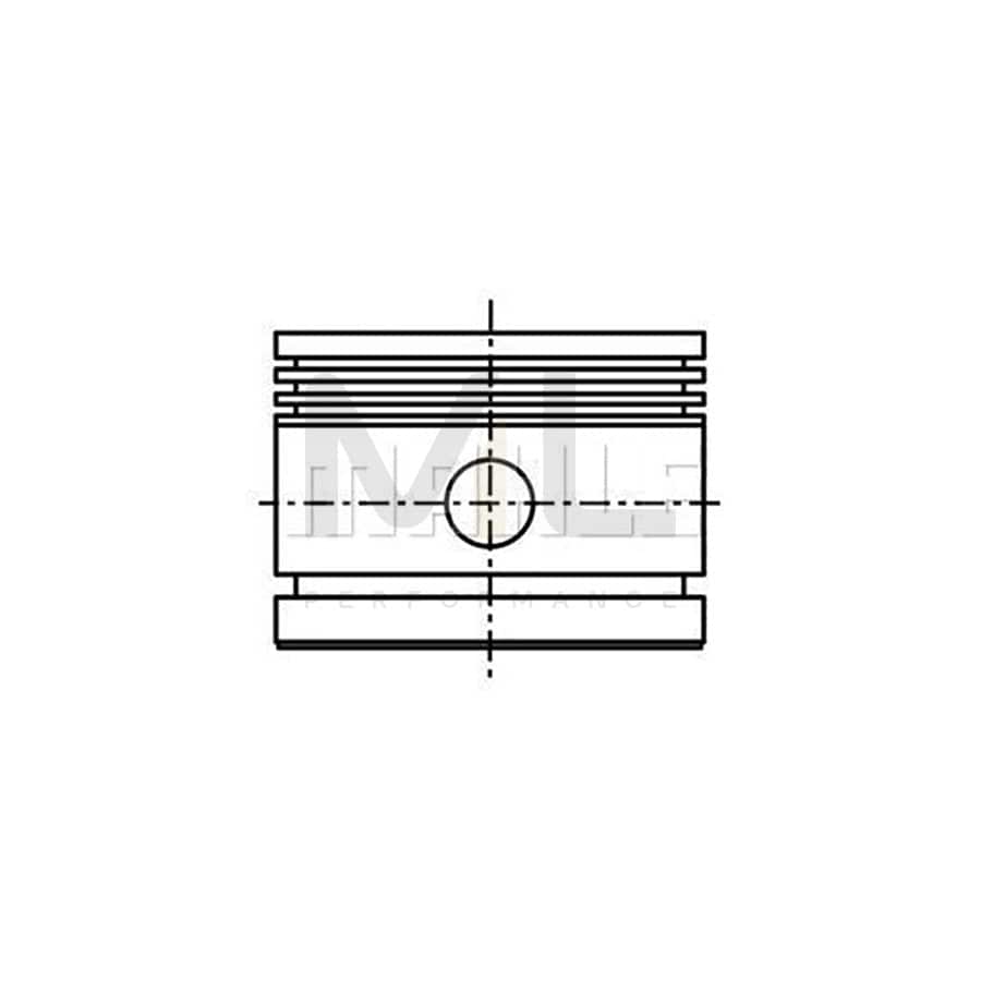 MAHLE ORIGINAL 592 46 00 Piston 100,0 mm, without cooling duct | ML Performance Car Parts
