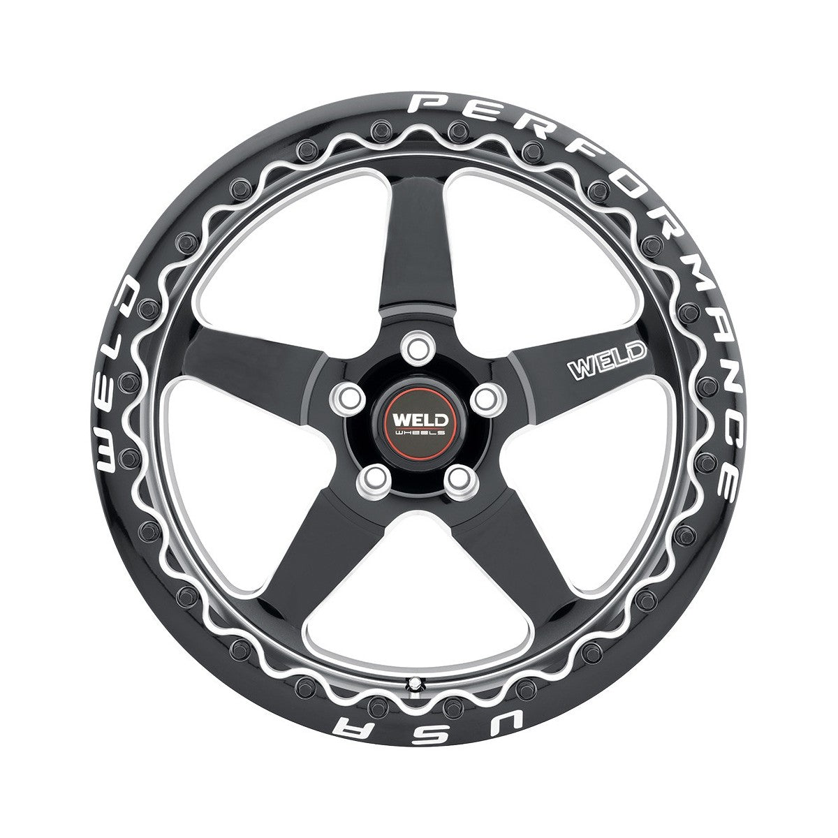 Weld S90470086P10 Ventura Beadlock S904 Wheel 17x10 5x135 ET10 BS5.9 Gloss Black MIL - DIA
