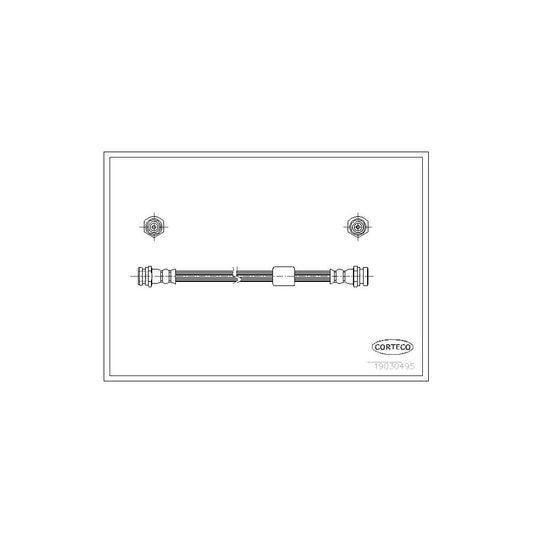 Corteco 19030495 Brake Hose For Mazda 323 | ML Performance UK