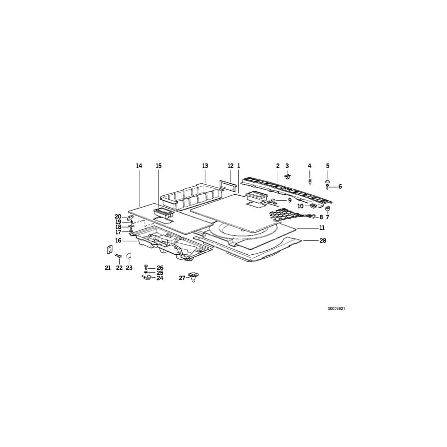 Genuine BMW 51478120797 E34 Jack Fixture SCHWARZ (Inc. 540i, 530i & 518i) | ML Performance UK Car Parts