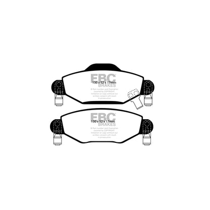 EBC DP21446 Toyota Yaris (XP10) Greenstuff Front Brake Pads 2 | ML Performance UK Car Parts