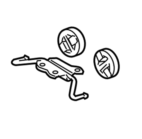 Genuine Lexus 17508-50060 GS Phase 3 Offside Exhaust Backbox Rear Hanger